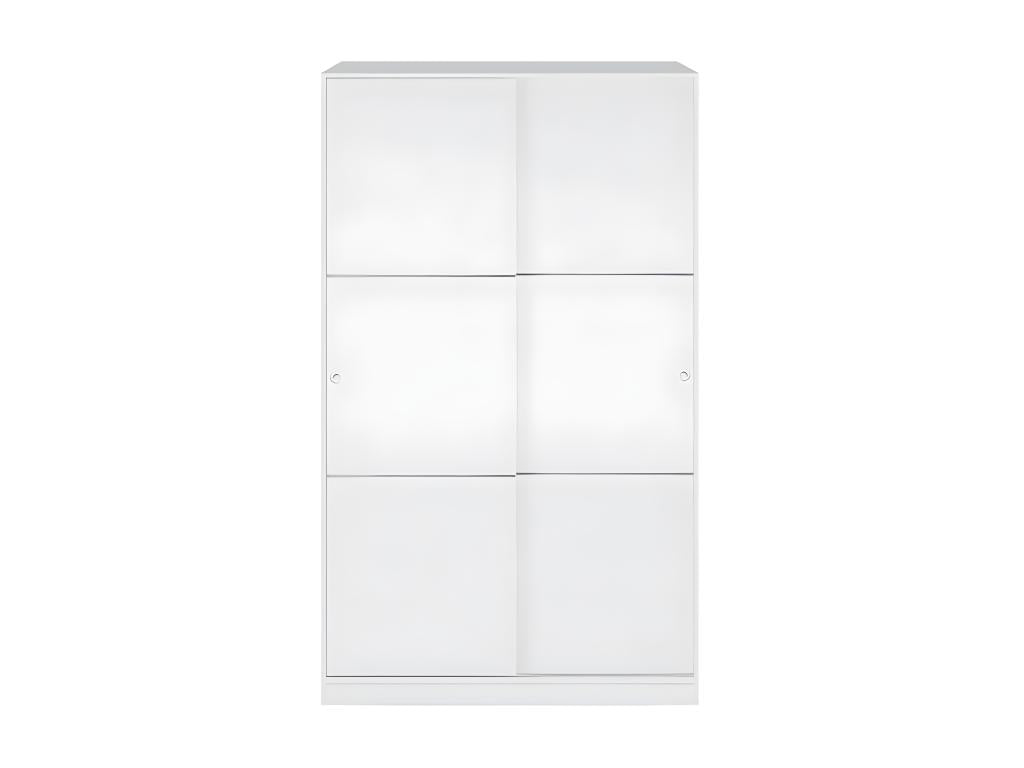 Sliding wardrobe with 2 doors, white - Dormeva - W 120 x D 50 x H 200 cm EKVS96836