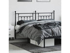 Black metal headboard 160 cm IXZN72368
