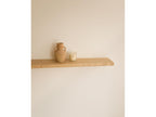 Set of 3 floating shelves in brown fir wood, 140x3.2cm - Lysvia OLKM60089
