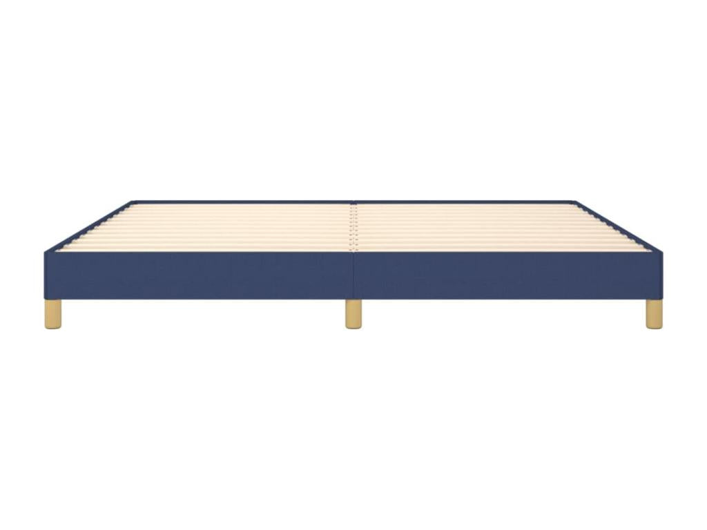 Blue Bed Frame 200x200 cm Fabric KGLW12596