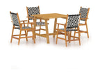 Brown wooden dining room set 56x62x92 cm 02 0013753 PGOE98877