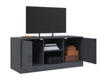 Anthracite TV stand 99x39x44 cm steel UHYB43792