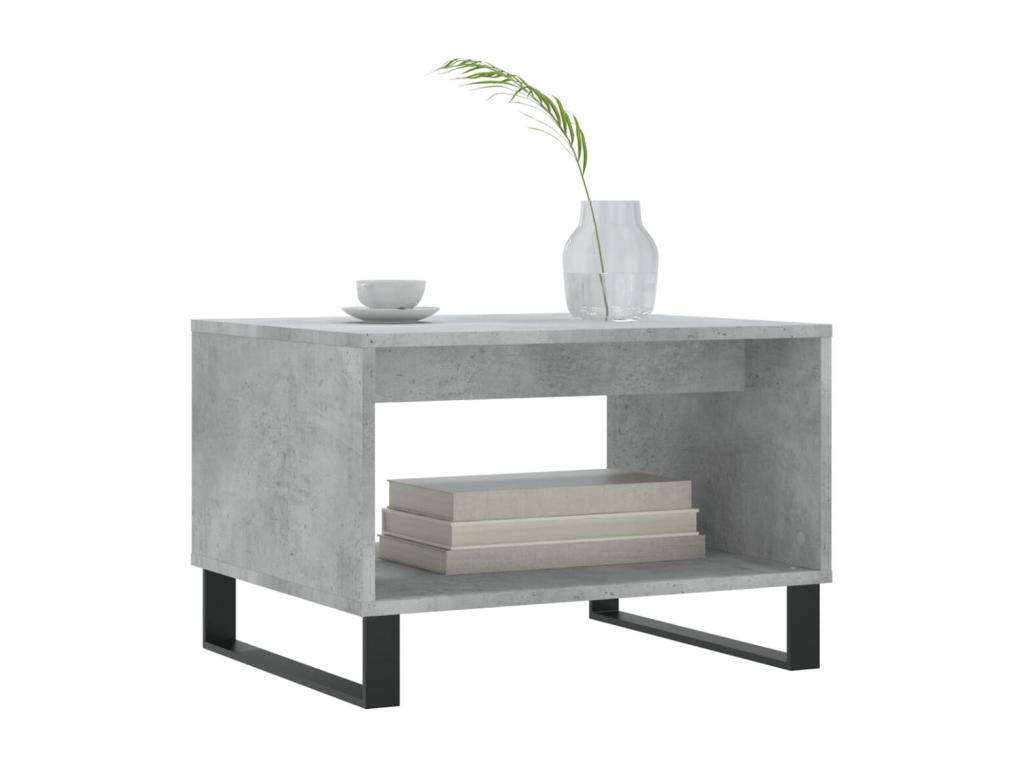 Concrete grey coffee table 60x50x40 engineered wood ZXCV14841