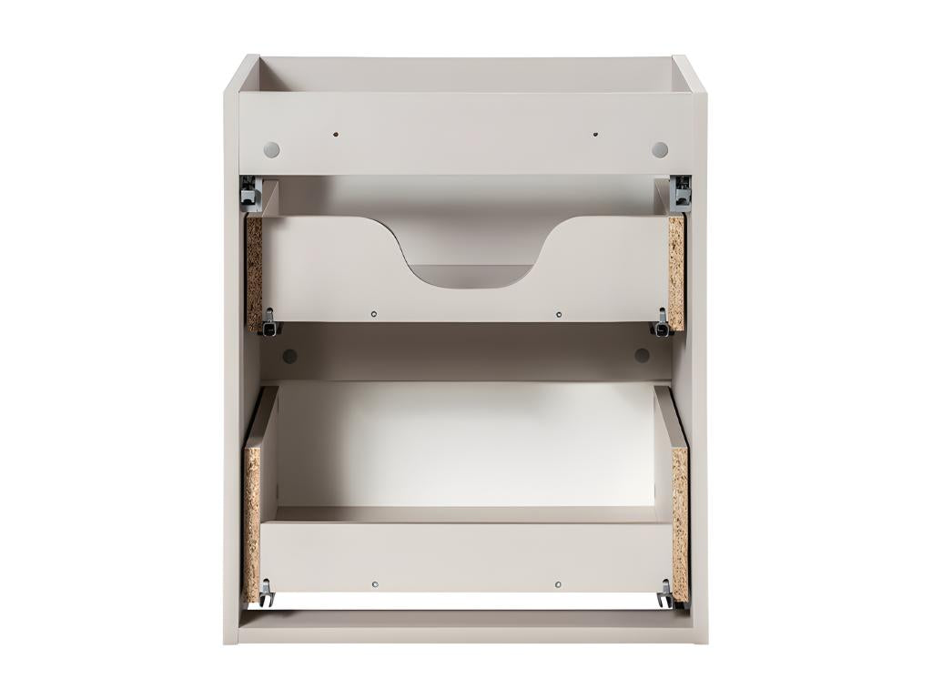 50cm vanity unit with 2 drawers and countertop, Dormeva Cashmere and Wood FSWB03462