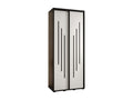 Dormeva 8 Sliding Door Wardrobe 235.2/100/60 2 Doors Black/White/Black CFDW05859