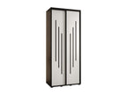 Dormeva 8 Sliding Door Wardrobe 235.2/100/60 2 Doors Black/White/Black CFDW05859
