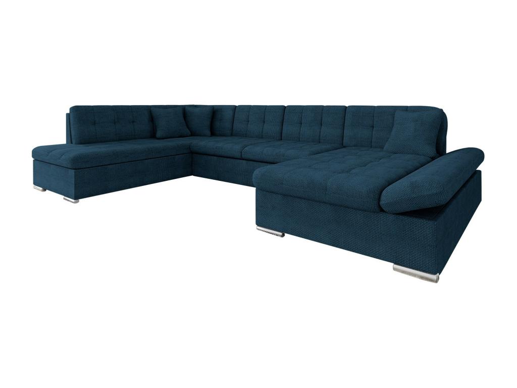 Lysvia 150 Corner Sofa, Blue, Sleeping Function, Bed Box, 345x205x76cm, ISOM84342