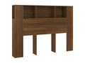 Brown Oak Headboard Wardrobe 140x18.5x104.5 cm MUQW42992