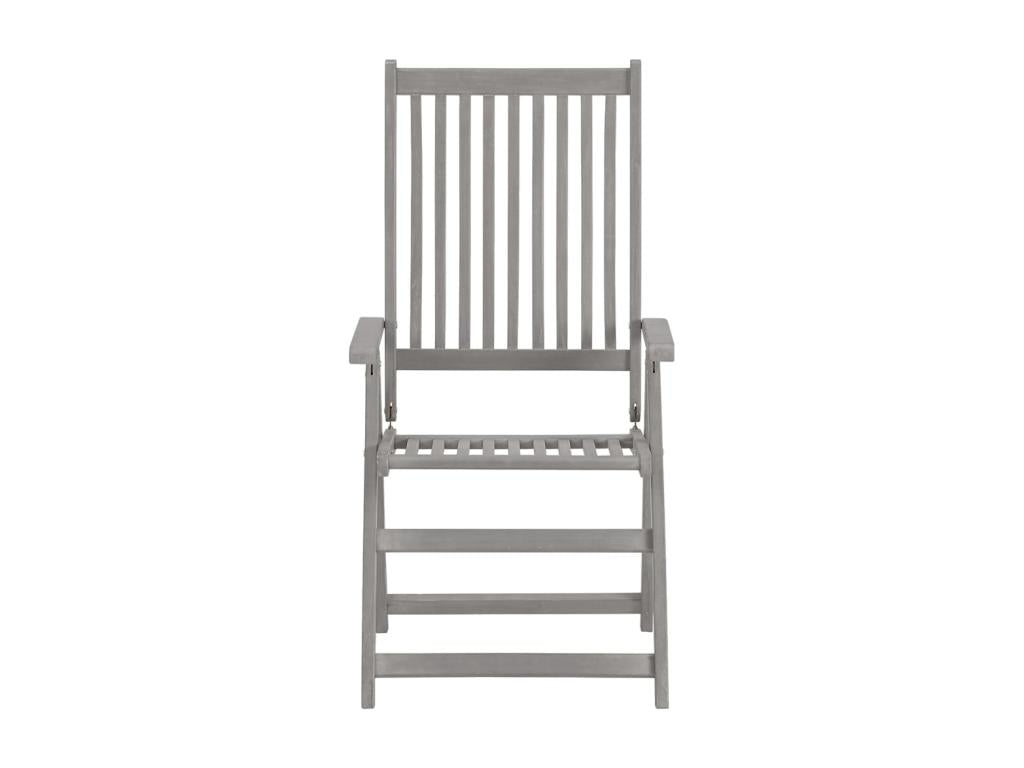 2-piece reclining garden chairs with cushions, Lysvia wood, LCAG62652