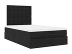 Ottoman bed frame with black mattress 120x200cm fabric UEST30643