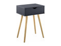 Small table with drawer, grey, 40x29.5x60 cm, 03 0003142 DEFQ06349