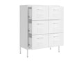 White drawer cabinet 80x35x101.5 cm, steel, MOHI80205