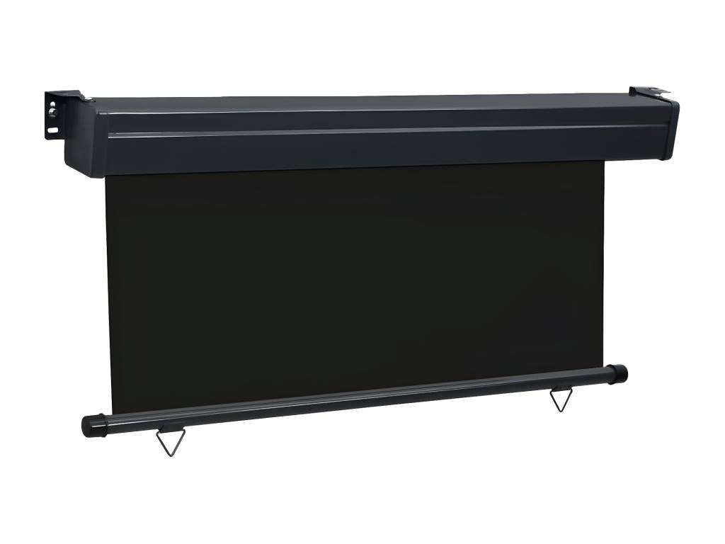 Balcony side awning 160x250 cm Black HBJK82747
