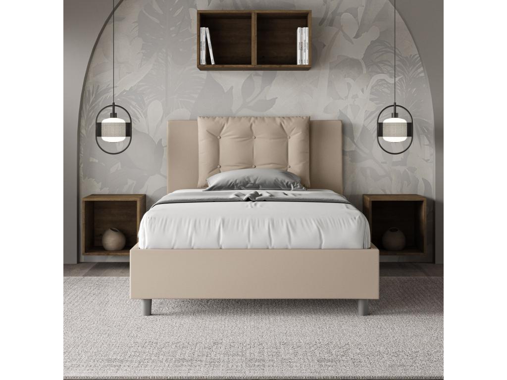 Dormeva CETJ58775 Single Bed (1.5 person) without slatted base, upholstered, 120x210 cm, faux leather