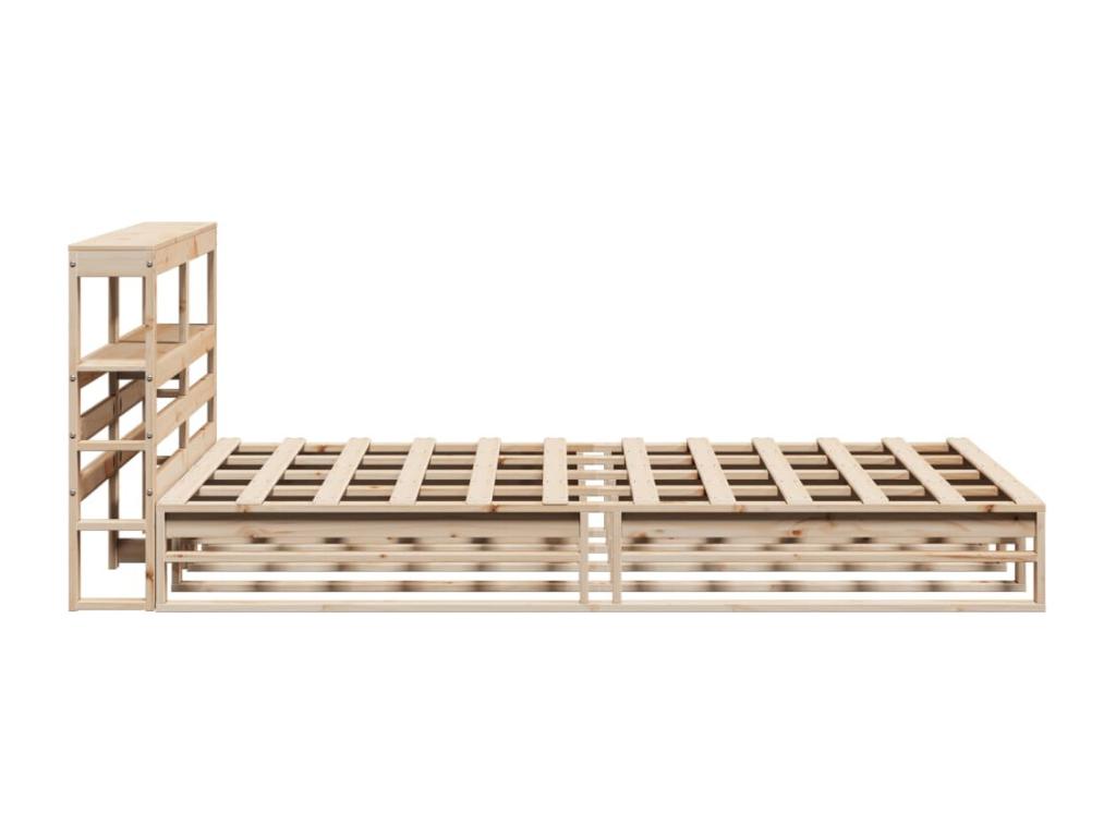 Bed frame without mattress 120x200 cm solid pine wood GMPJ57011
