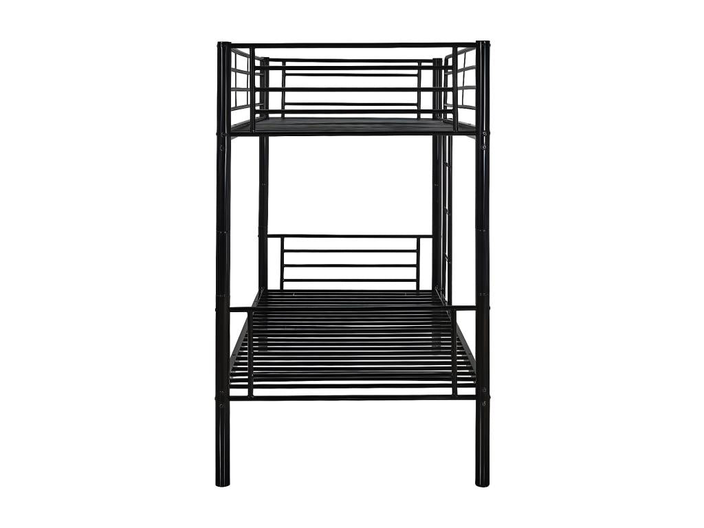 Lysvia Bunk Bed - 90x190 cm - Metal - Black FNSG32383