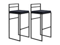 Set of 2 Dormeva black designer bar stools AXJV29234