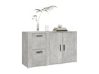 Concrete Grey Buffet 100x33x59.5 cm Engineered Wood HRGQ64816
