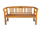 Garden bench, brown wood furniture, 157x45x82.5 cm, 02 0011452 ZWPO32120