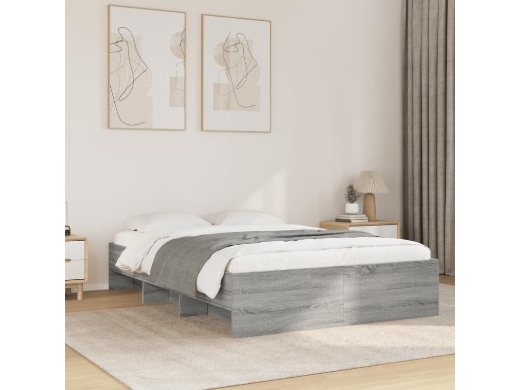 Dormeva grey bed frame without mattress 135x190 cm NDAQ07710