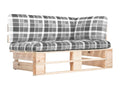 Garden pallet corner sofa in impregnated pine wood NHHQ40080