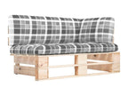 Garden pallet corner sofa in impregnated pine wood NHHQ40080