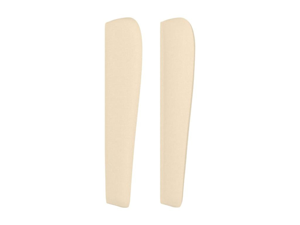 Headboard with wings, Cream, 93x23x118/128 cm, Fabric BMZX46998