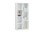 Glossy white bookcase 50x25x106 HYBV86947