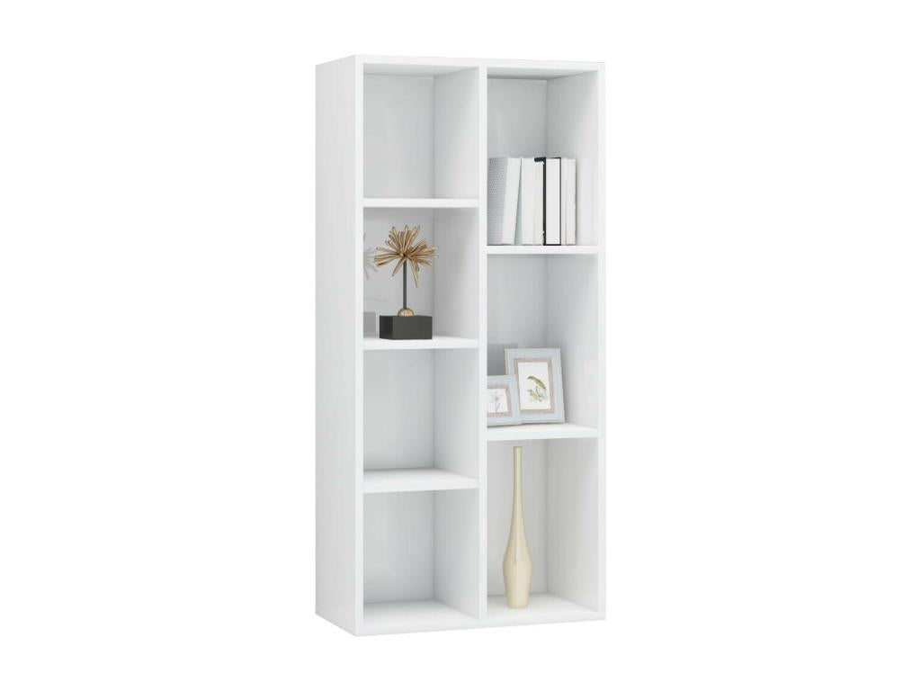 Glossy white bookcase 50x25x106 HYBV86947