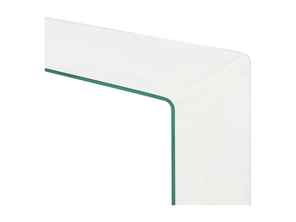 2-piece coffee table set, 90x30x20/110x30x40cm, tempered glass, GJVI64605