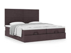 Dormeva bed frame with dark brown mattress 180x200 cm fabric PFUL95764
