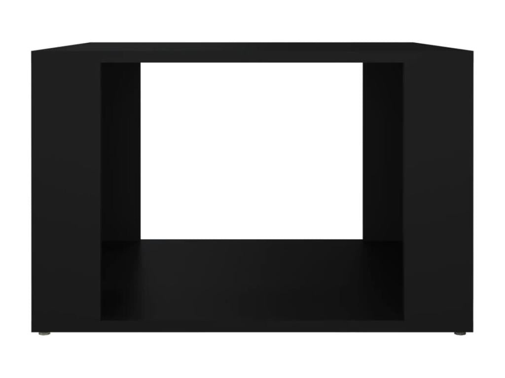 Black bedside table 57x55x36 cm Engineered wood TUAN64821