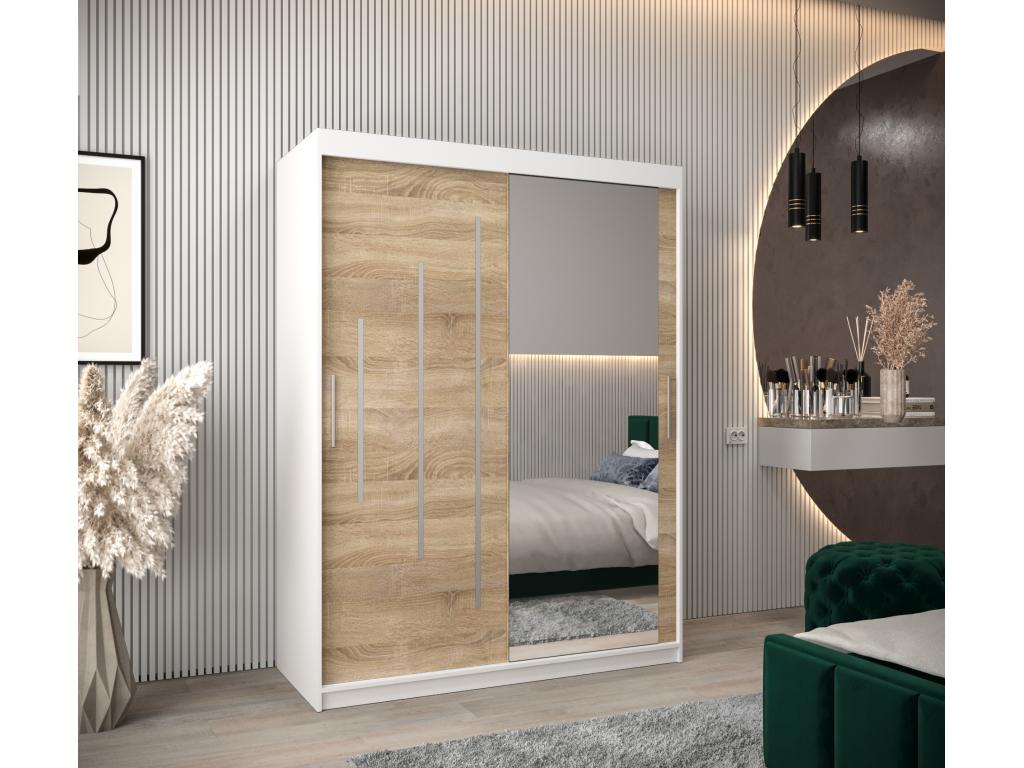 Zensova 2 Sliding Door Wardrobe 200/150/62 2 Doors White/ Zensova OAQU86427