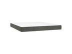Lysvia bed base and mattress, Dark Grey 180x200 Velvet DVMU31329