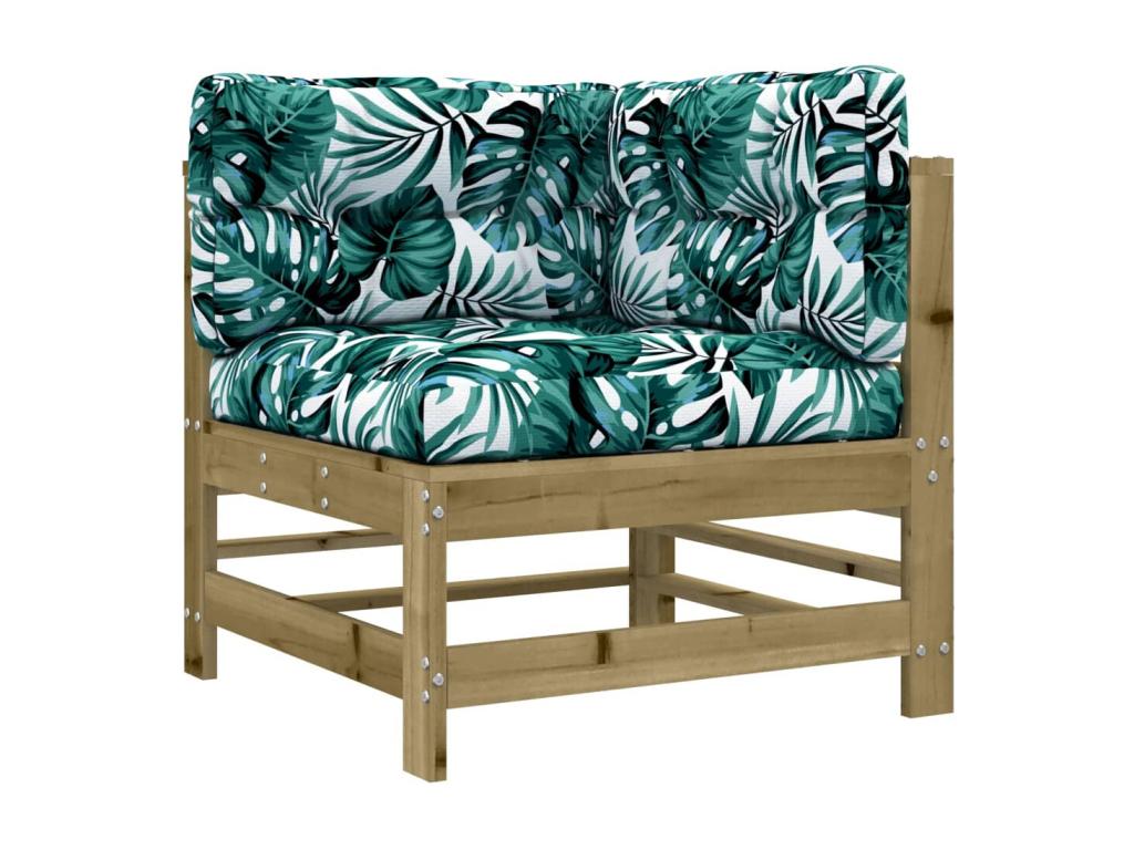 6-piece garden furniture set with cushions, impregnated pine wood GZRS52725