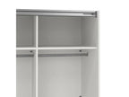Large Lysvia Multipurpose Wardrobe, Multifunctional Furniture, Shoe Rack, Shoe Storage for Wardrobe, 119x62x200 cm, White, KOJV05166