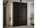 Lysvia 4 Sliding Door Wardrobe 235.2/160/45 3 Doors Black/Black/Black UPHB61652