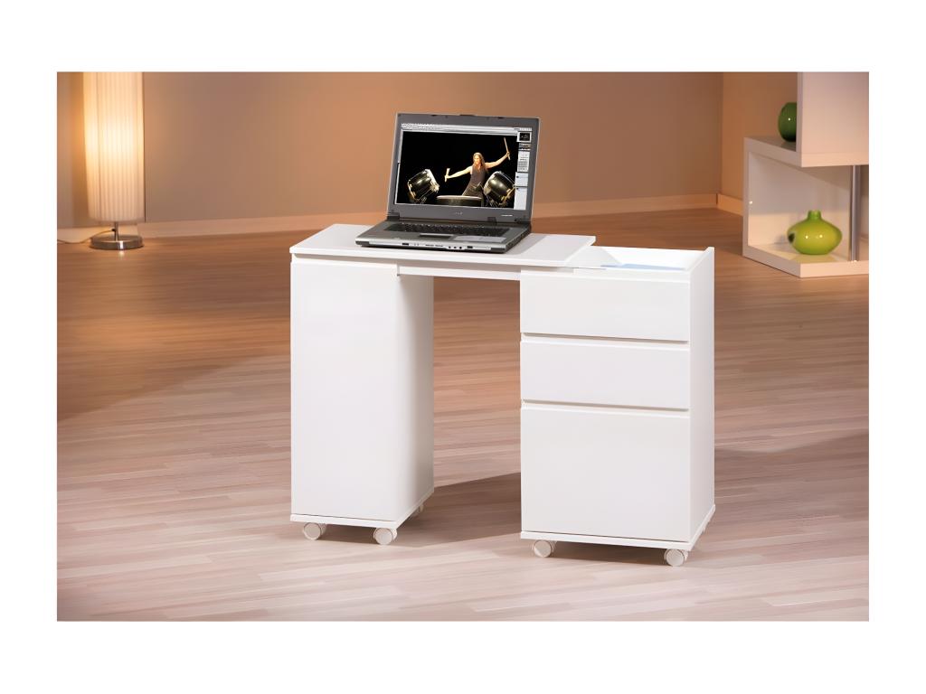 Dormeva Extendable Side Desk 121cm White LDCO09250