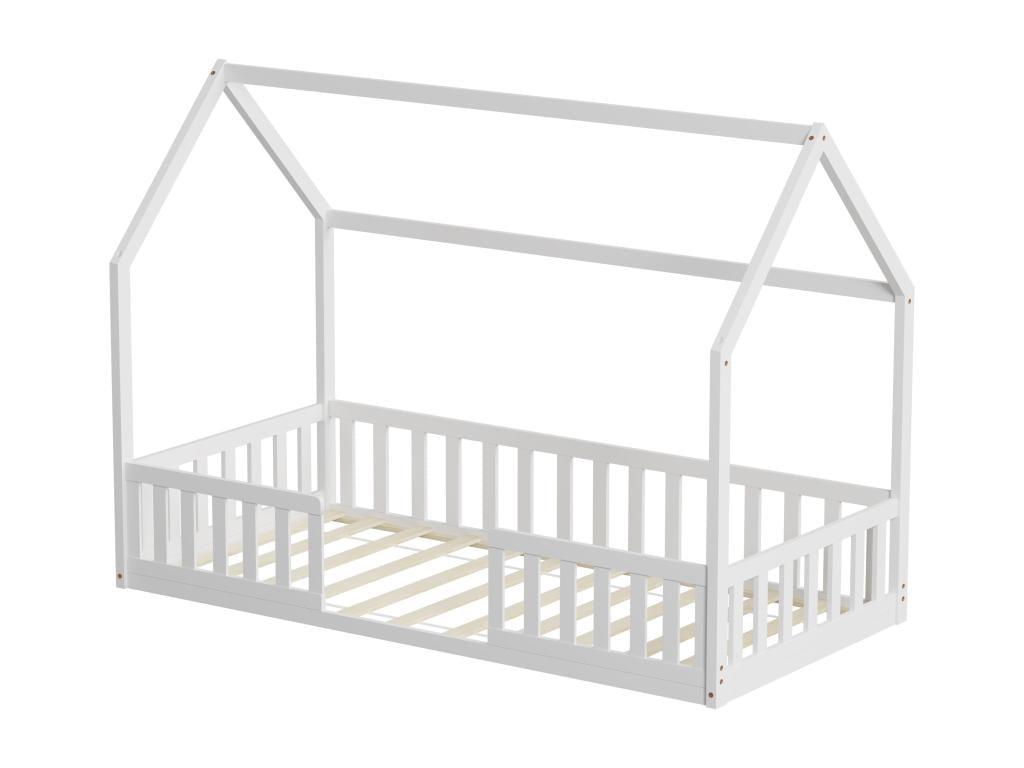 Lysvia - Cabin bed with guardrail, NID Lysvia 90x190 cm, mattress not included, LOHT10144