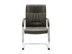 Cantilever office chair, grey faux leather, JLPT92407