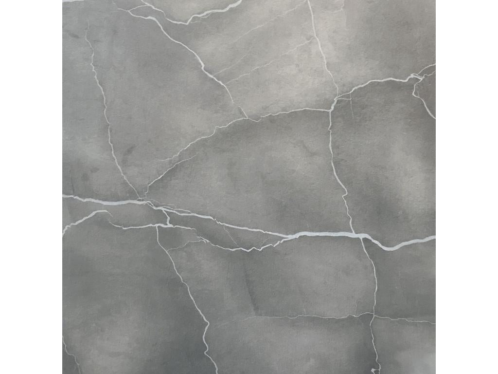 Table 70x70 cm - Round model with white legs and blue moon design MRTK33650