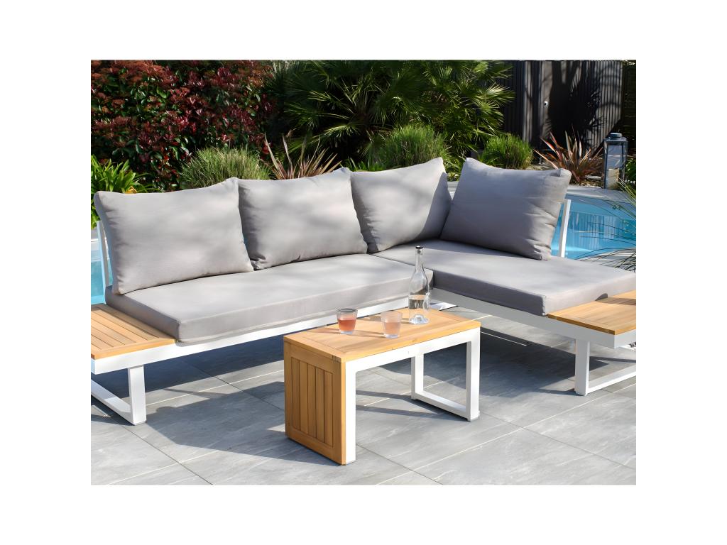 Dormeva UZYO70011 Modular 4-seater garden furniture set in wood and aluminum