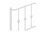 White metal headboard 120cm JDCF43890
